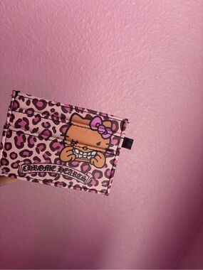 Chrome  x Hello Kitty custom Pink Leopard Print Card Holder